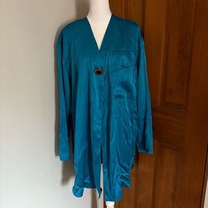 NEW Vintage 90s Victorias Secret Gold Label L Large Sleep Shirt Womens Silky Top